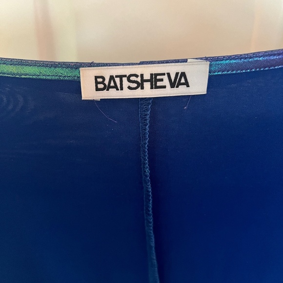 BATSHEVA Party Dress (Tunic) in Iridescent Blue SIZE 4 - Picture 3 of 4